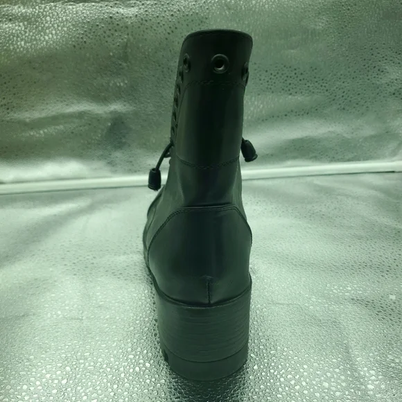 Via giulia women's lace-up black Bootie Sz 10 - Picture 7 of 11